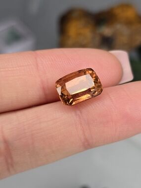 Natural Brown Topaz Cushion Cut Loose Gemstone